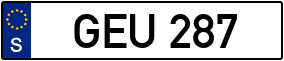 Trailer License Plate